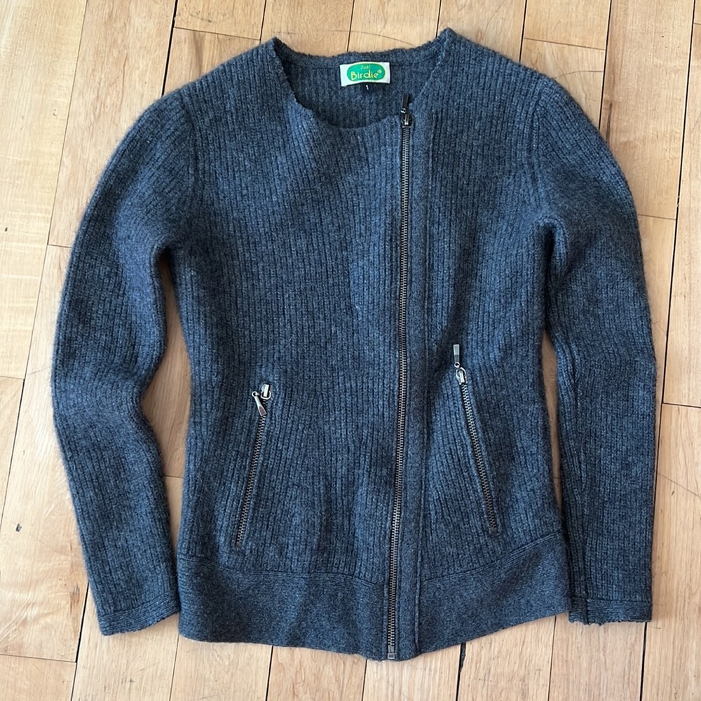 Just Birdie Cashmere Jacket Sz 1